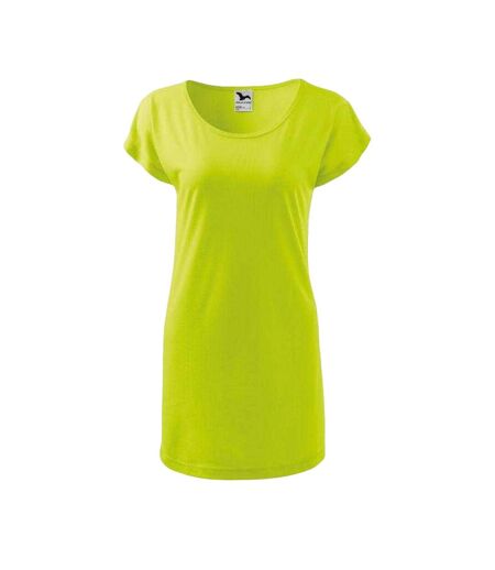 Robe Décontractée Motif/style Uni Love Femme Vert Néon Malfini