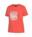Womens/ladies Logo T-shirt Pink Biba-3
