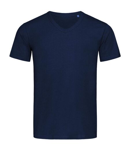 T-shirt Col V Ben Homme Bleu Marine Stedman