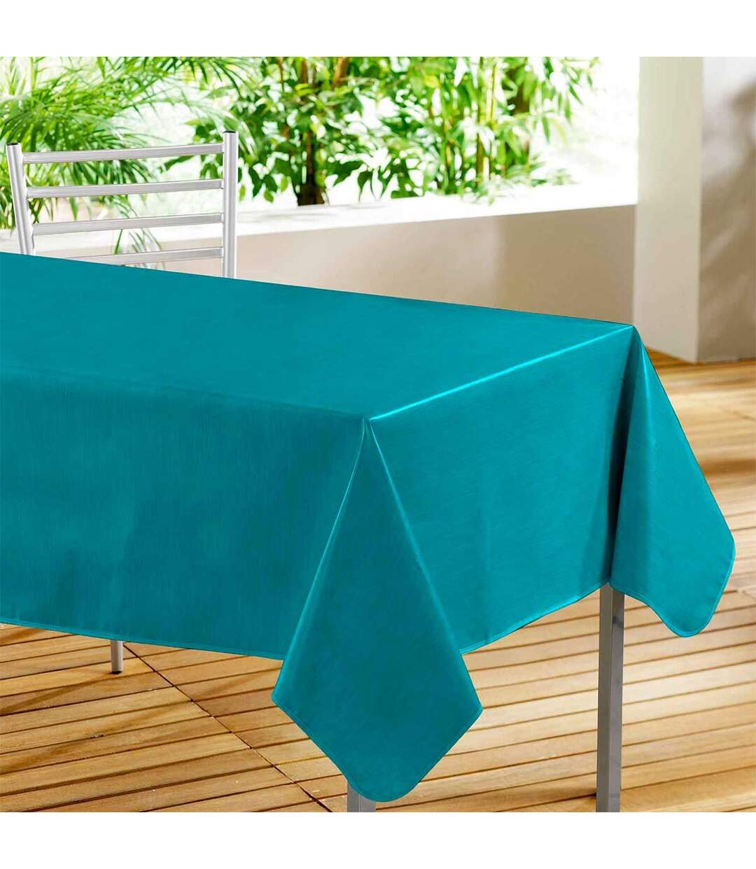 Nappe Toile Cirée Declino 140x240cm Bleu-1
