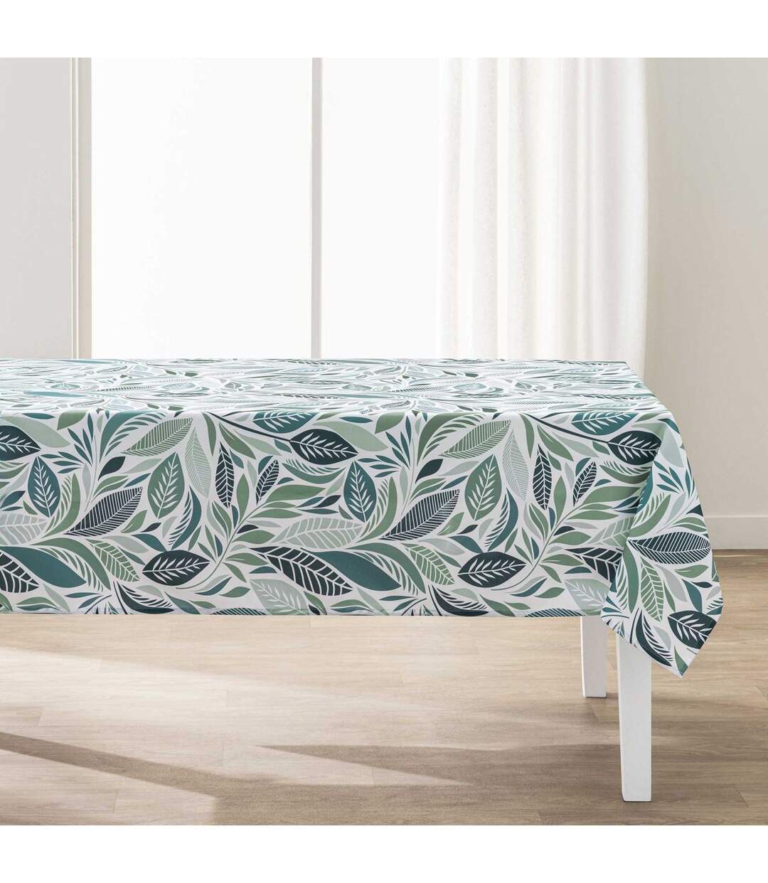 Nappe Antitache Imprimé Willy 145x240cm Bleu-1