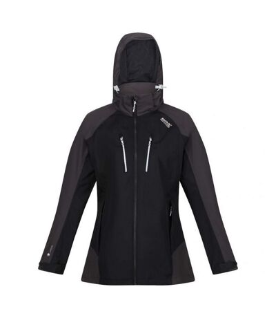 Veste imperméable calderdale femme noir / gris clair Regatta