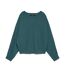 Pull bleu femme vero moda happyglitter batwing-1