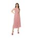 Robe mi-longue femme marron / blanc Dorothy Perkins-1