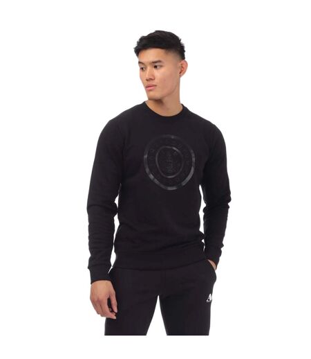 Mens round neck sweatshirt black Aquascutum