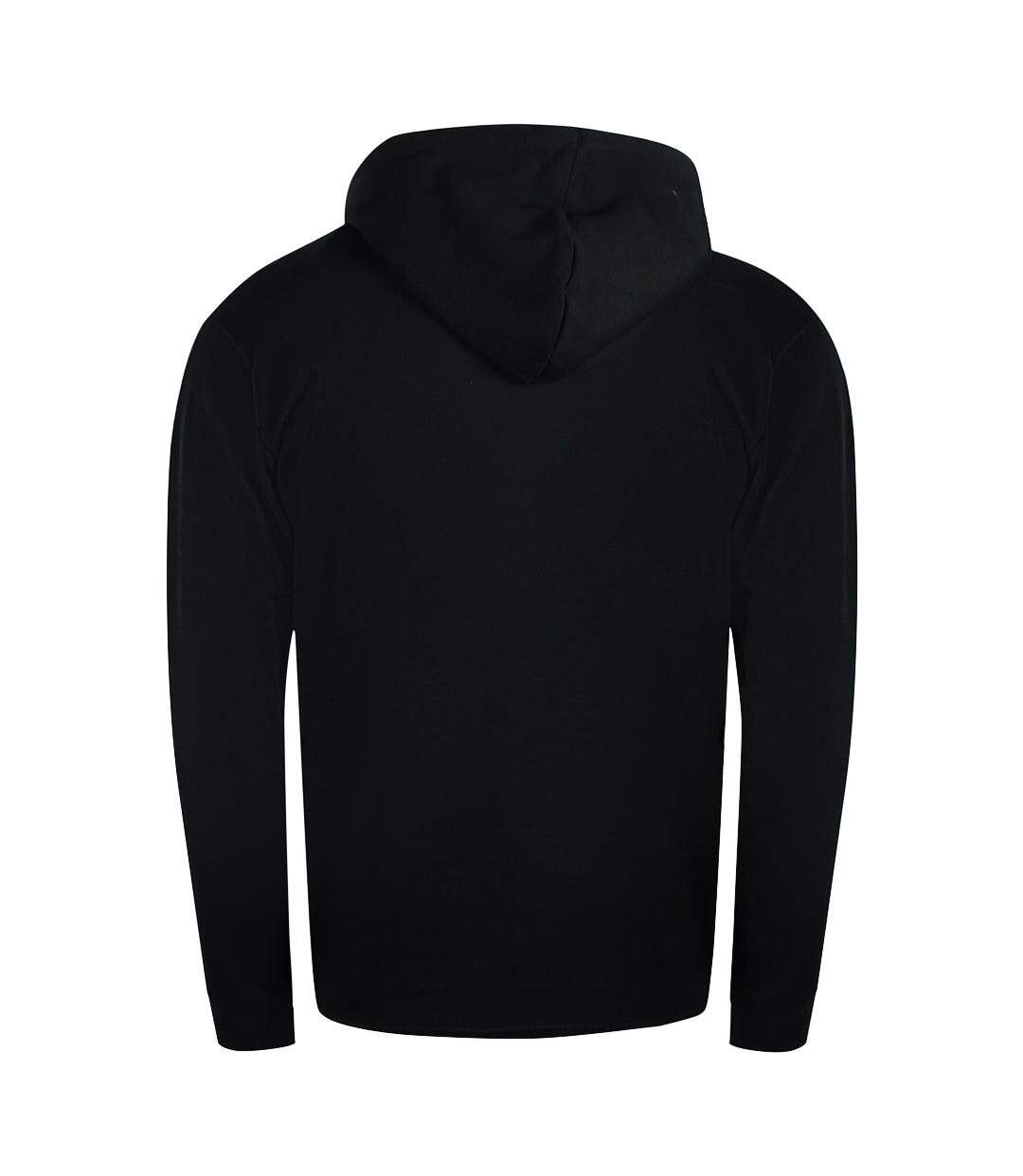 Mens Bold Tiger Logo Full Zip Hoodie Black Cavalli Class-2