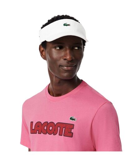 T-shirt Sports Style Logo Homme Rose Lacoste