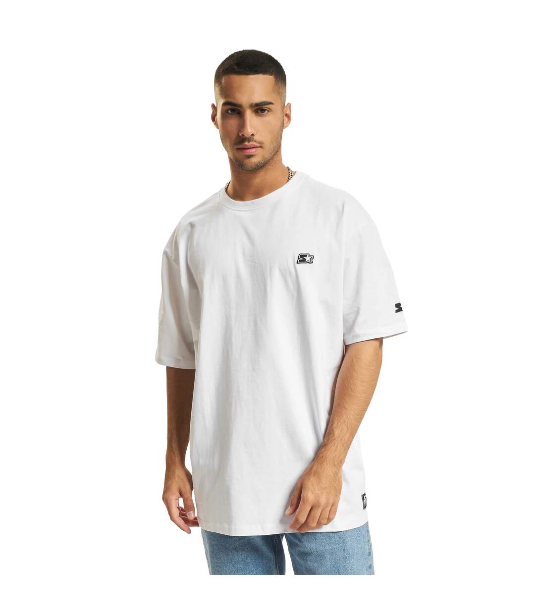 T-shirt Essentials Homme Blanc Starter-1