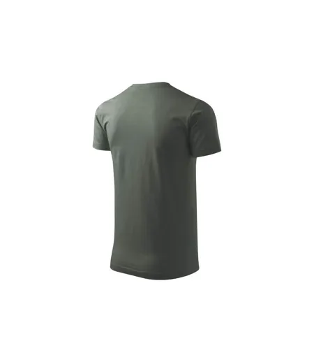 Mens Heavy New T-shirt Khaki Green Malfini