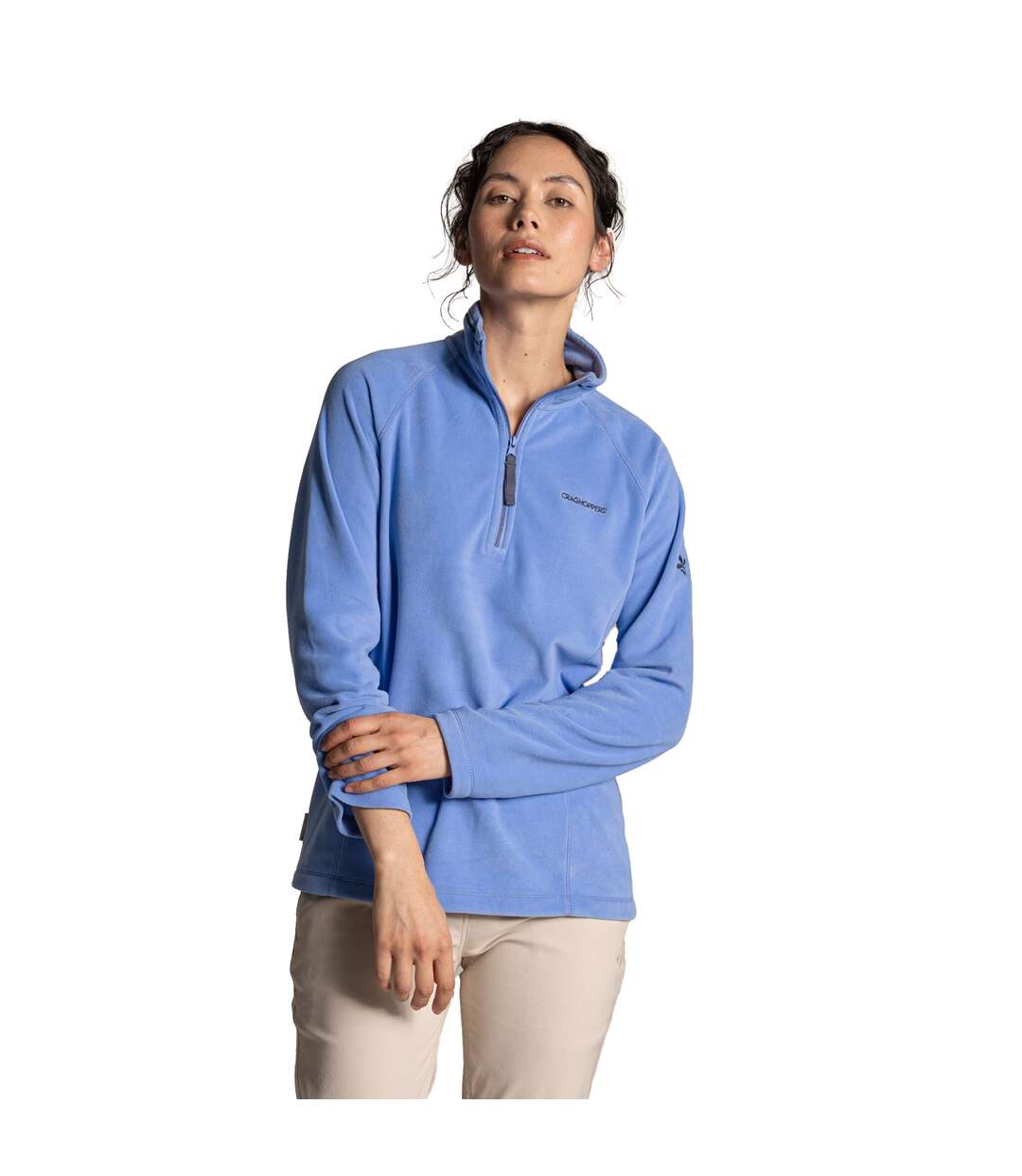 Haut Polaire À Col Montant Zippé Nation Trust Miska Femme Bleu Clair Craghoppers-4