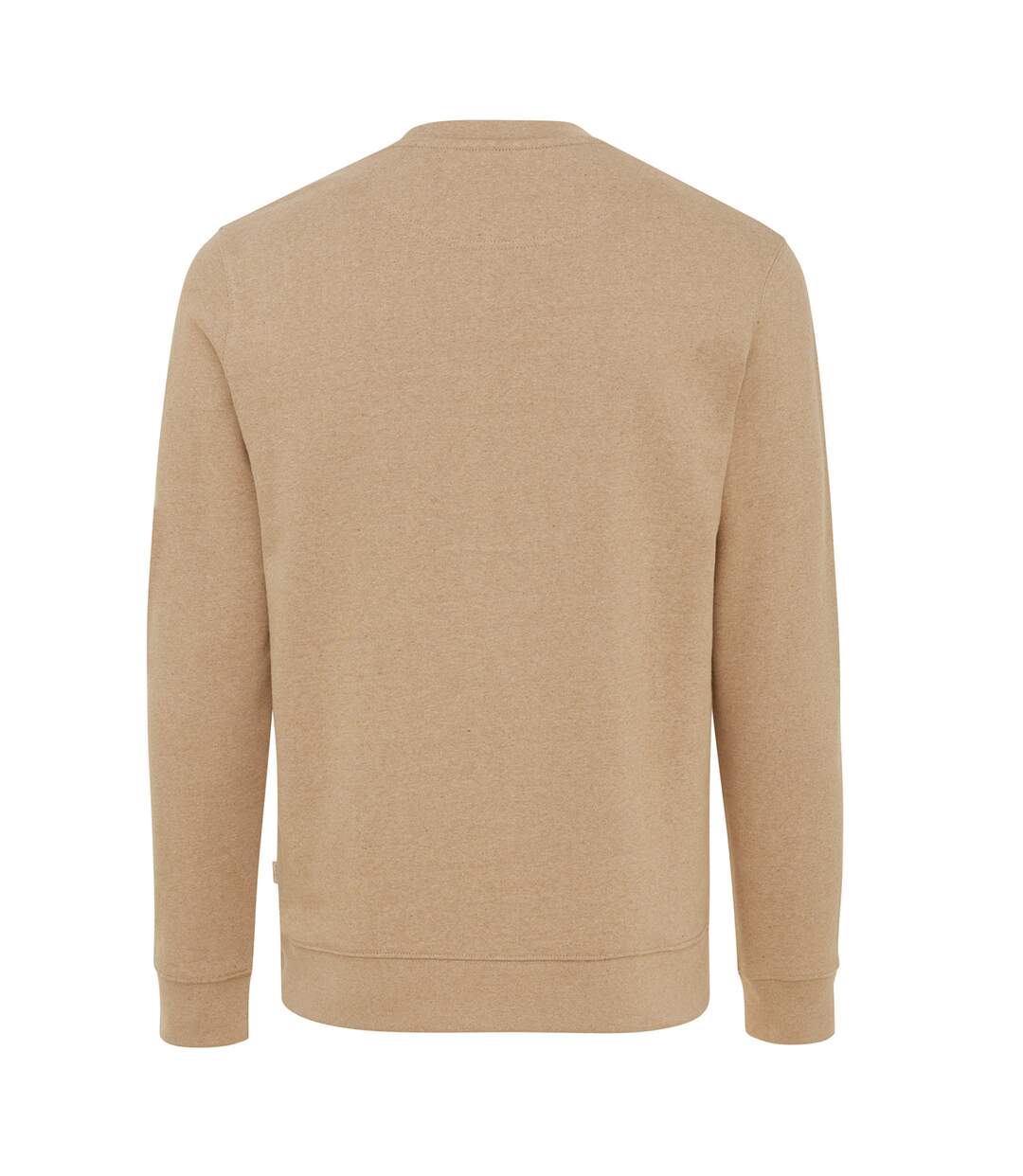 Unisex adult denali recycled cotton undyed sweatshirt heather brown Iqoniq-2