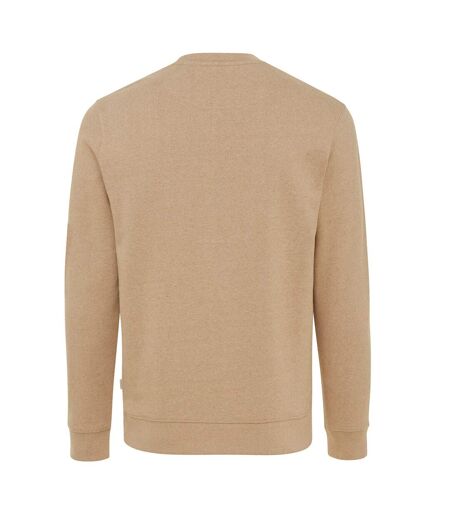 Unisex adult denali recycled cotton undyed sweatshirt heather brown Iqoniq