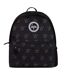 Unisex Black King Crown Pattern Backpack with Padded Straps | School Travel Bag-1