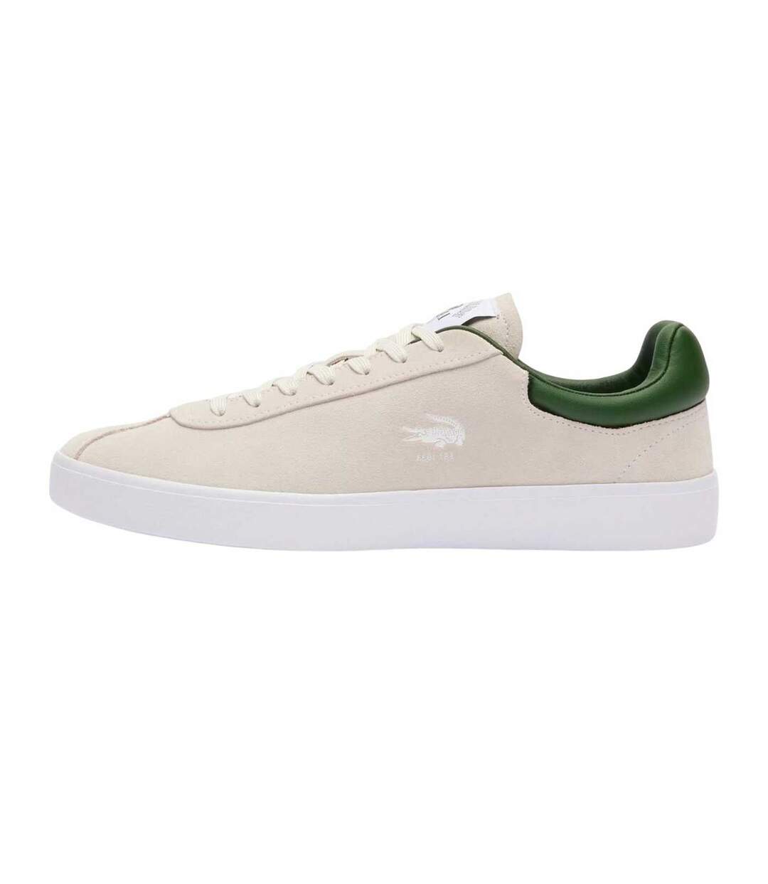 Mens Baseshot Leather Trainers White Lacoste-4