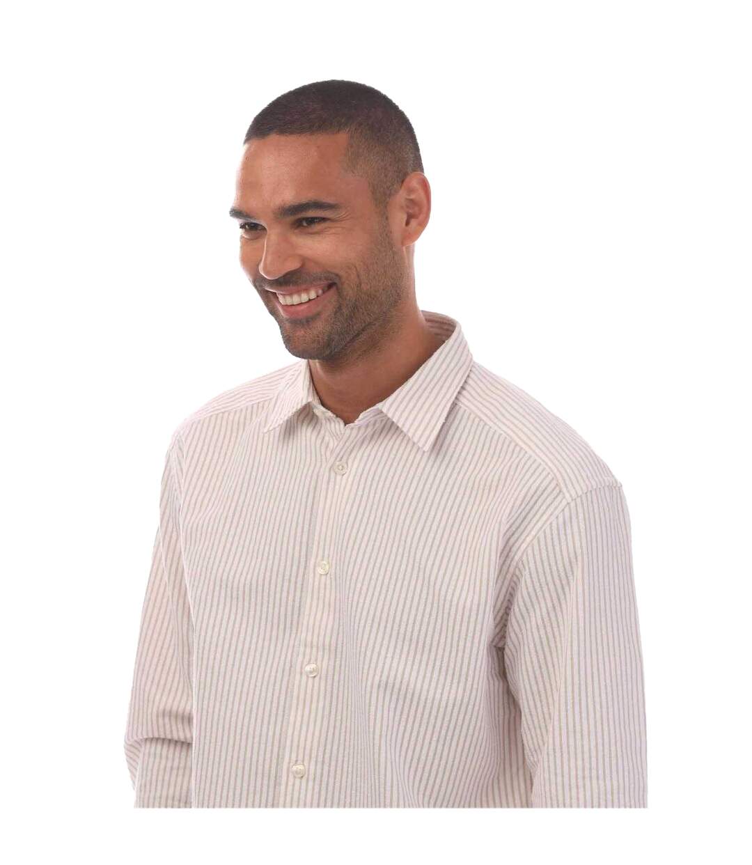 Chemise Style À Rayures C-cole Homme Blanc Rose Clair Boss-2