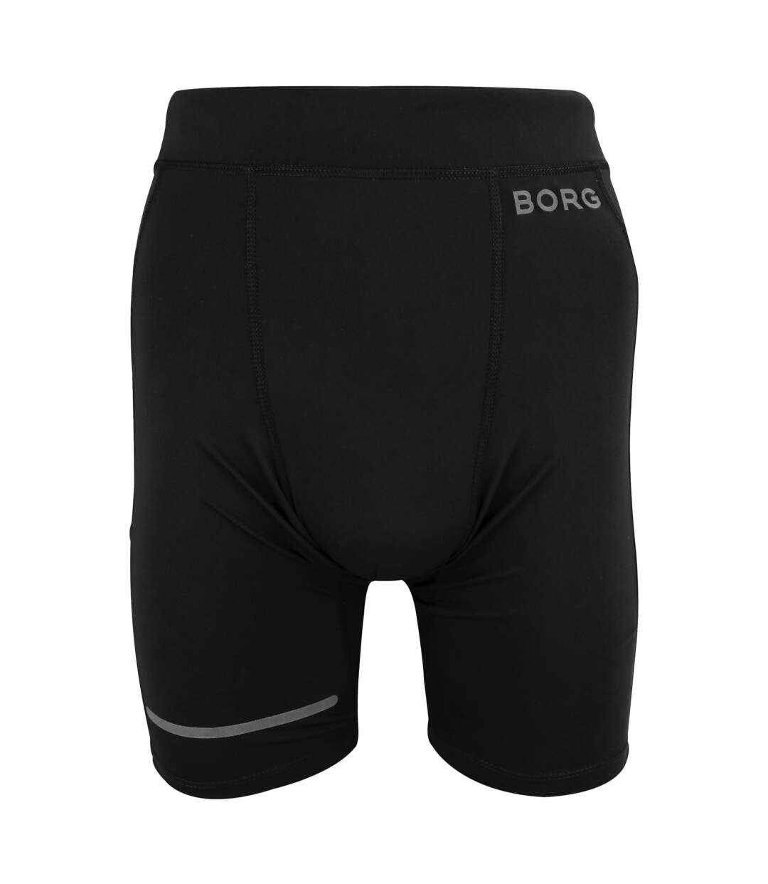 Mens Running Short Tights With Reflective Strip-1