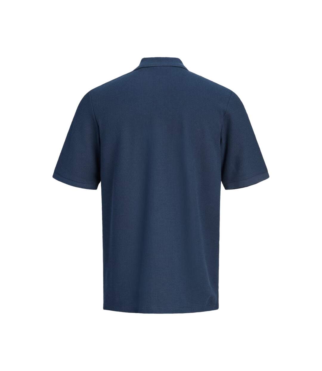 Mens Half Zip Plus Polo Shirt Navy Blazer Jack And Jones-3