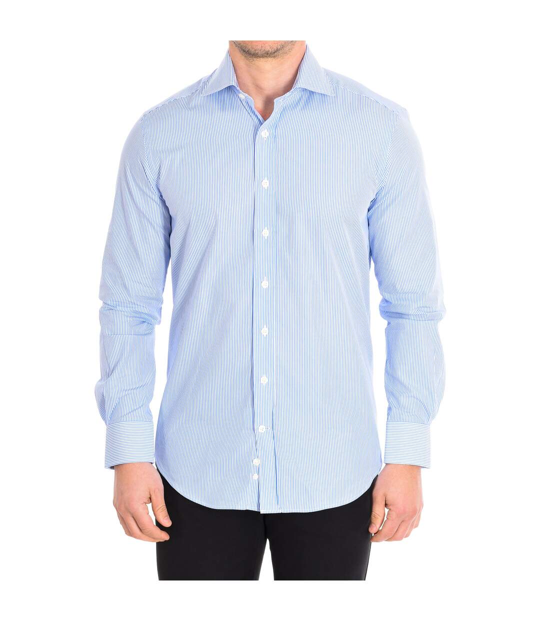 DANIELLE3 men's long-sleeved shirt with lapel collar-1