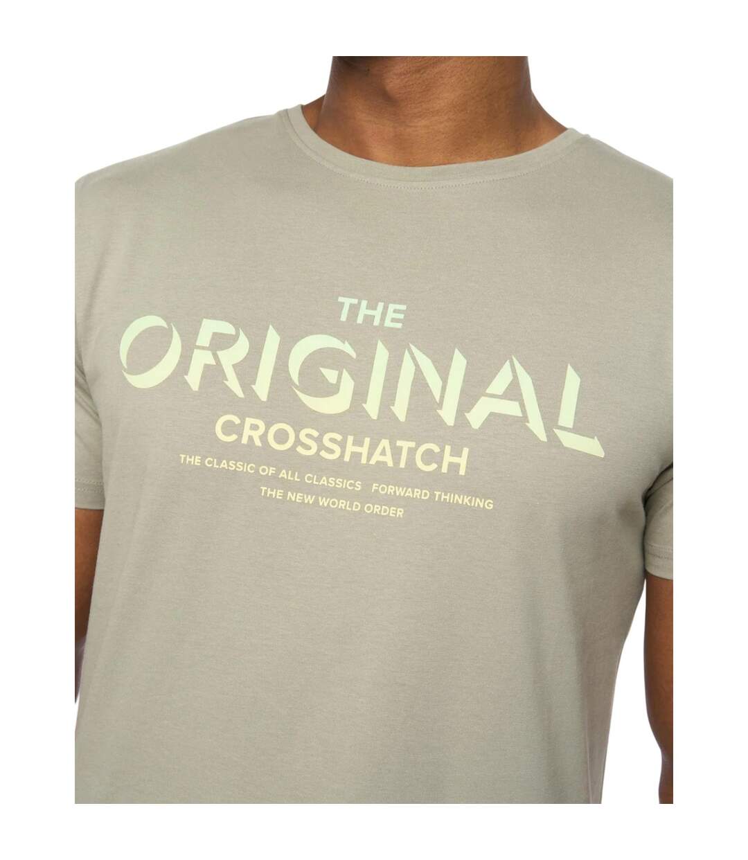 Mens Offaxis T-shirt Sage Crosshatch-4