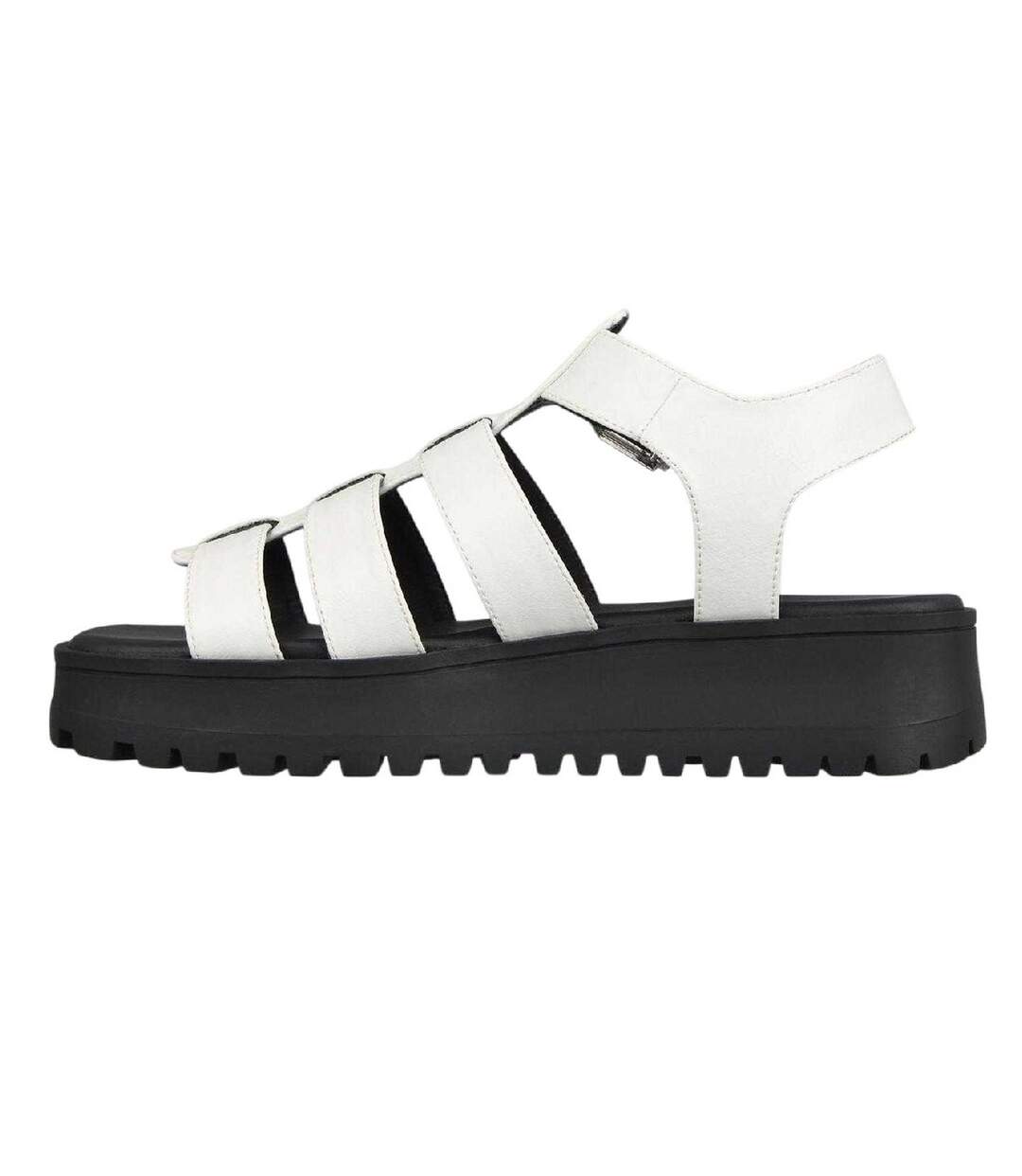 Sandales Motif/style Gladiateur Femme Blanc Jack Wills-2