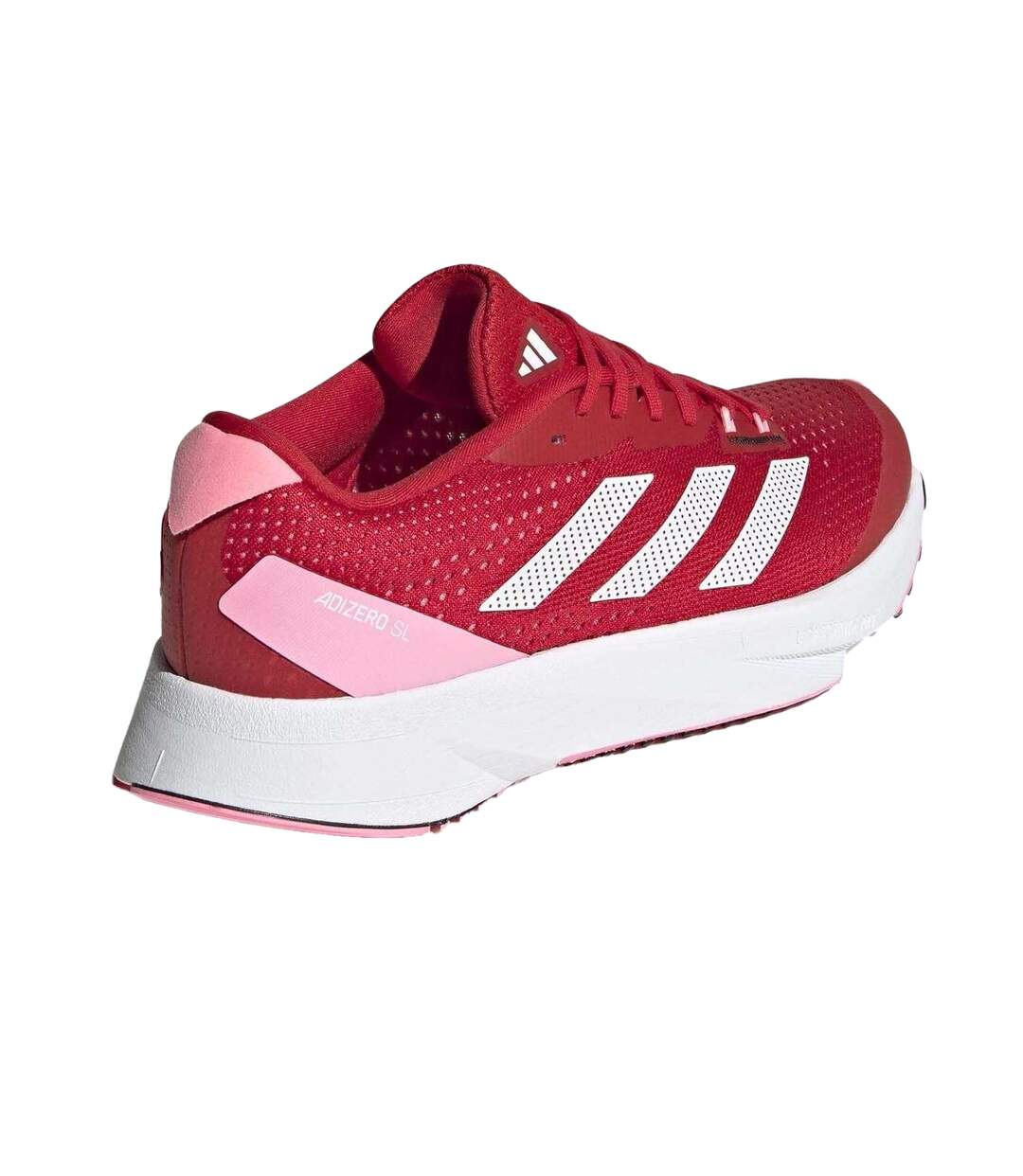 Womens/ladies Adizero Running Trainers Red White Adidas-2