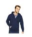 Classic Mens Zip Hood Navy Casual-1