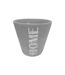 Cache Pot Effet Béton Home 14cm Argent