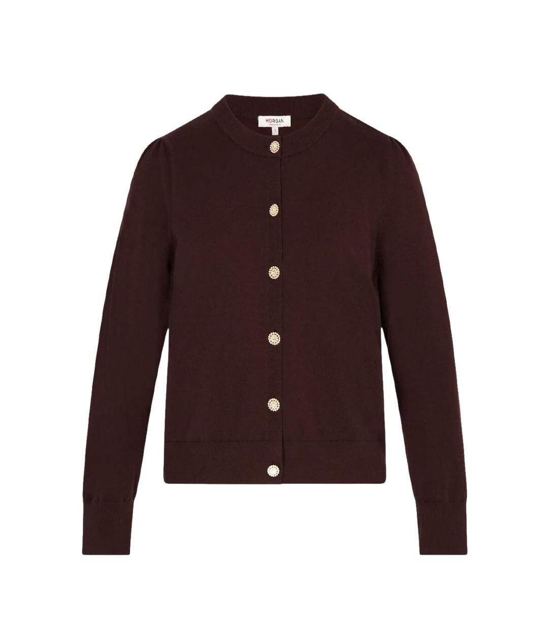 Gilet marron femme morgan mknot-2