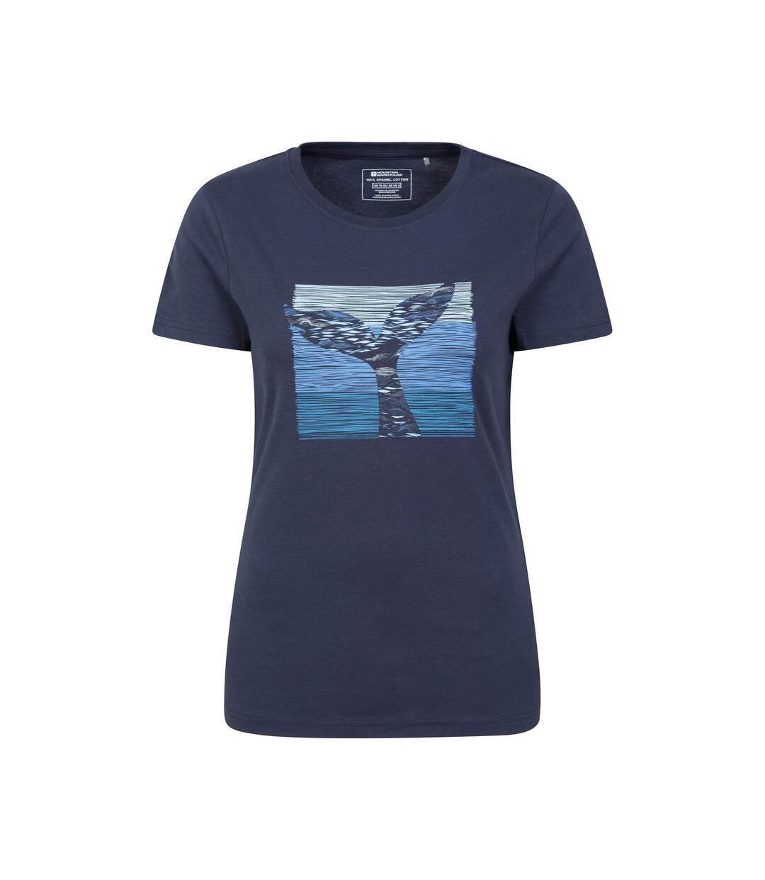 T-shirt femme bleu marine Mountain Warehouse-1