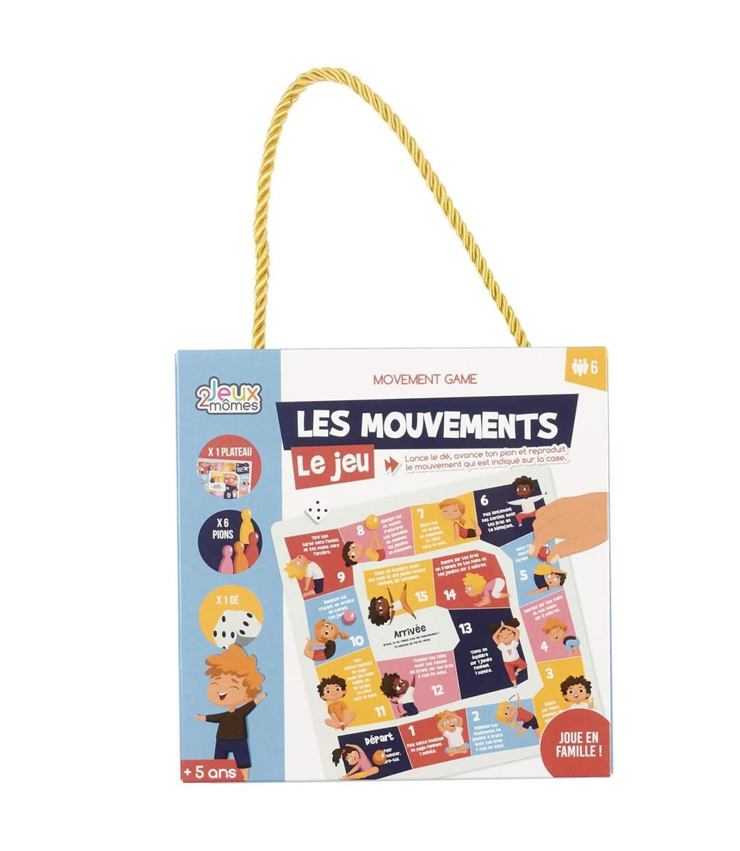 Jeu Enfant Les Mouvements 28cm Multicolore-1