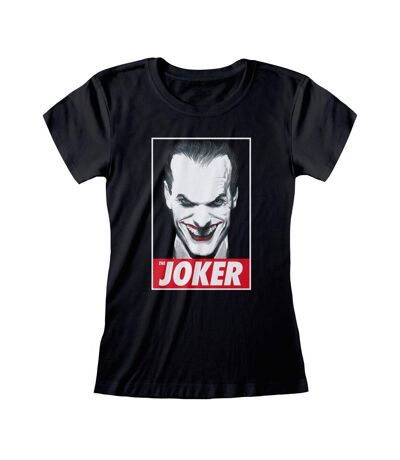 The Joker Womens/Ladies Photograph T-Shirt (Black) - UTHE159