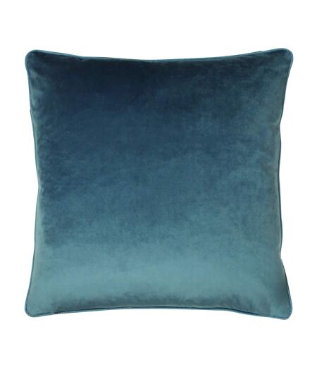 Wisteria velvet square cushion cover one size petrol Furn