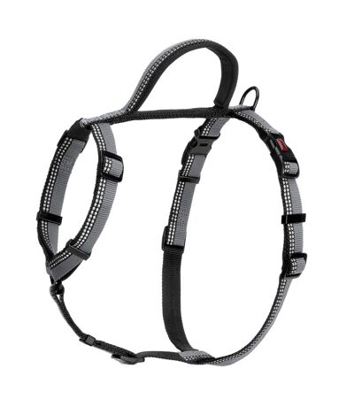 Walking two tone dog harness mediumchest: 56cm-76cm black Halti