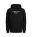 Mens Bluarchie Logo Long-sleeved Hoodie Black Jack And Jones-2