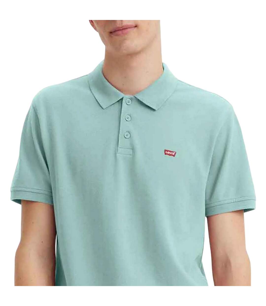 Mens Housemark Polo Shirt Aqua Levis-3