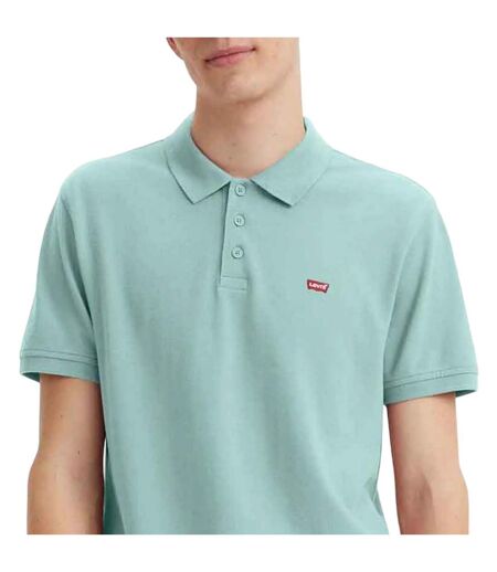 Mens Housemark Polo Shirt Aqua Levis