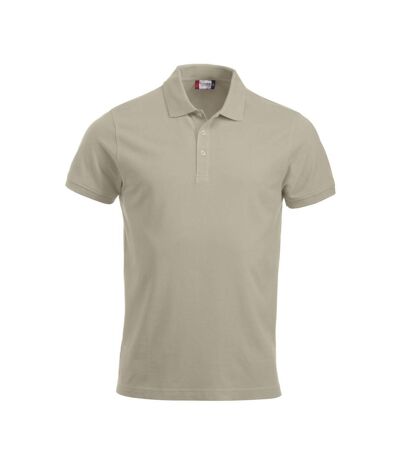 Mens Classic Lincoln Polo Shirt Light Khaki Clique
