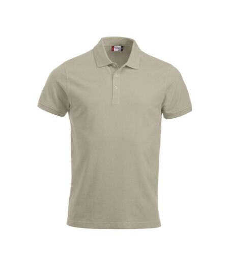 Mens Classic Lincoln Polo Shirt Light Khaki Clique