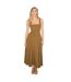 Robe Mi-longue Femme Kaki Odd Muse-3