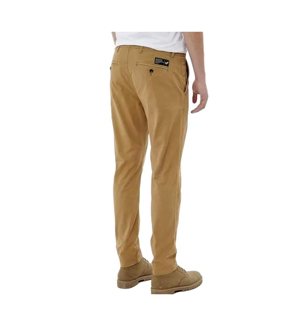 Pantalon beige homme kaporal caros-2