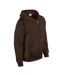 Veste À Capuche Adulte Chocolat Foncé Gildan-3