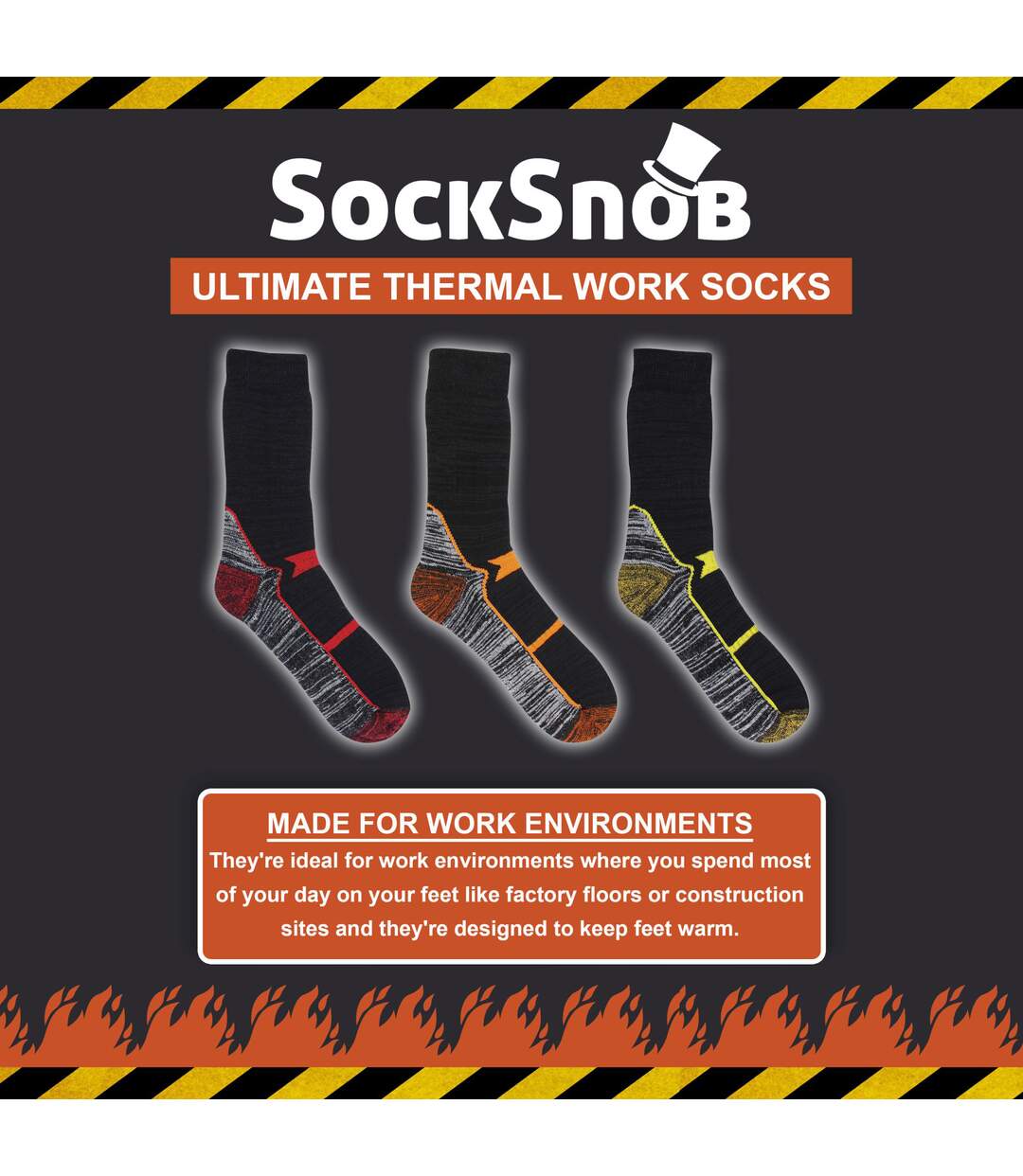Mens Thermal Ultimate Cotton Rich Work Socks-3