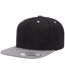 Casquette snapback classique à deux tons adulte noir / argent Flexfit