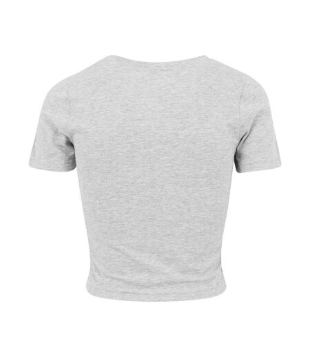 T-shirt Court Femme Gris Build Your Brand