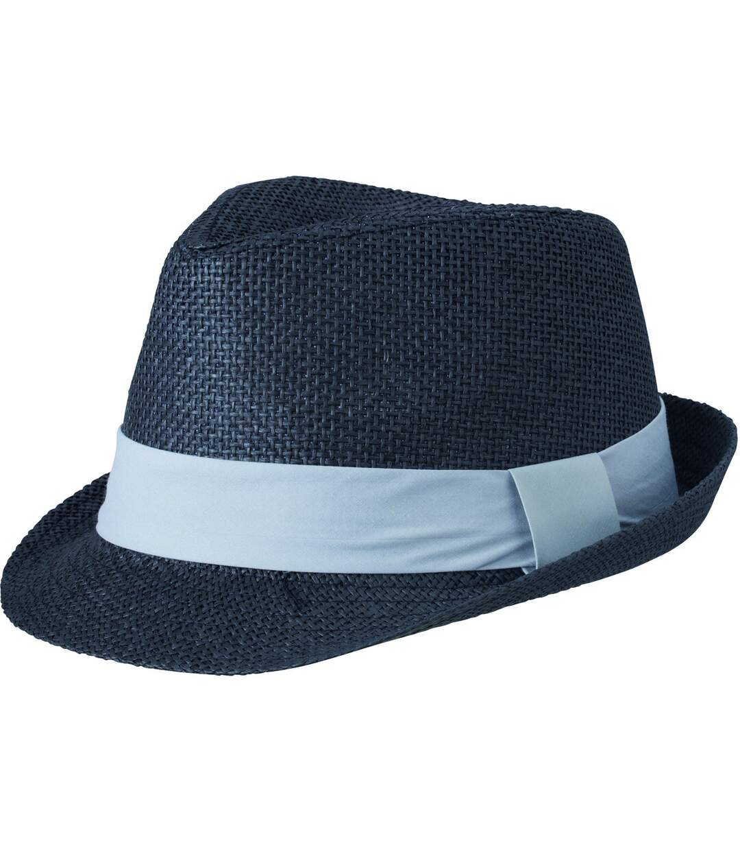 Chapeau été léger - ruban contrasté- adulte - MB6564 - noir ruban gris