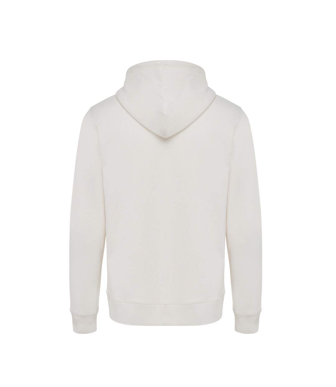 Unisex Adult Abisko Recycled Cotton Full Zip Hoodie Natural Raw Iqoniq-3