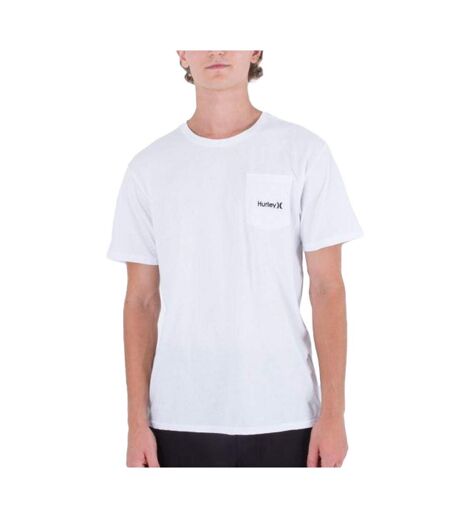 T-shirt blanc homme hurley oao - l