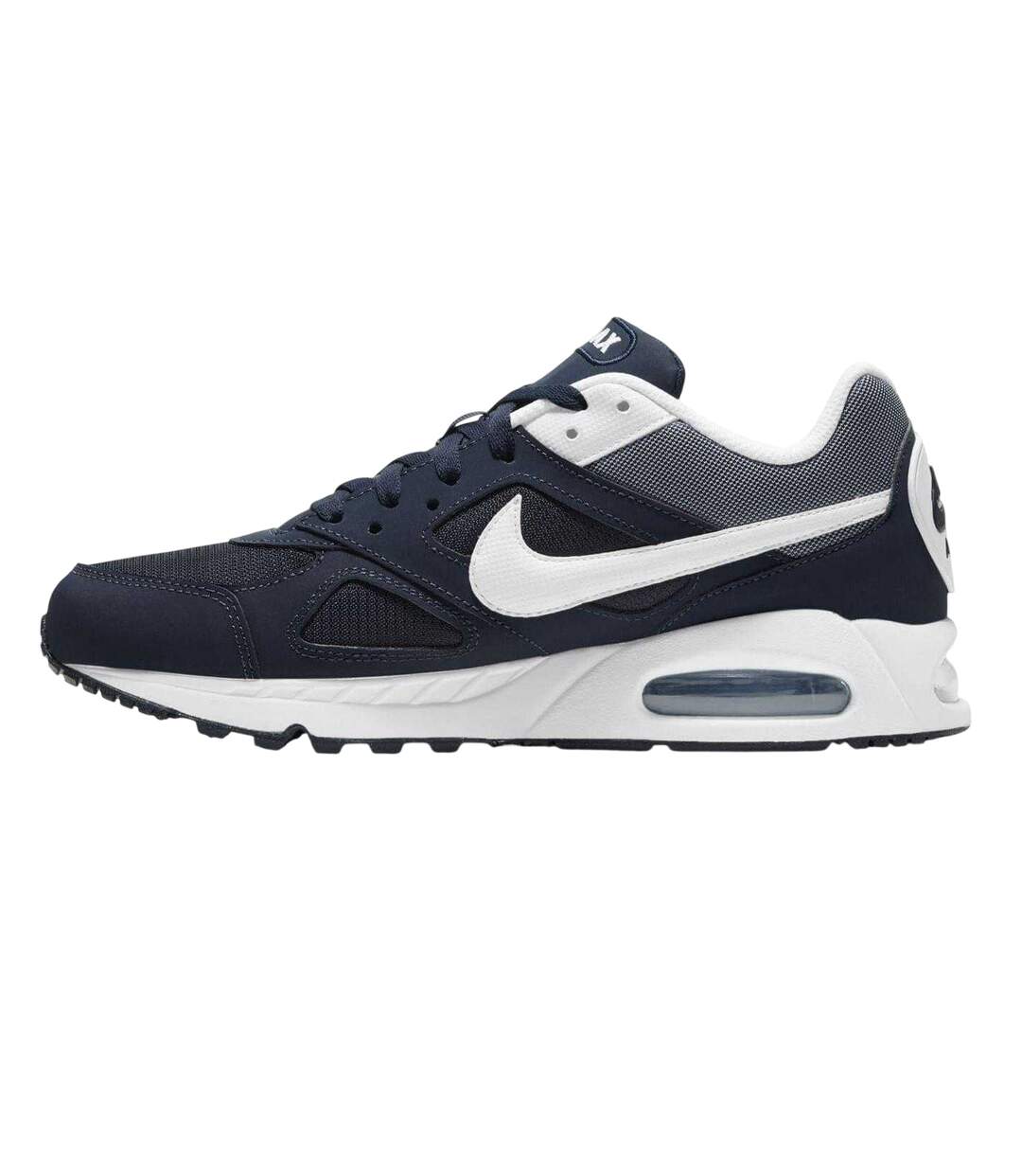 Mens Air Max Leather Trainers Navy White Nike-3