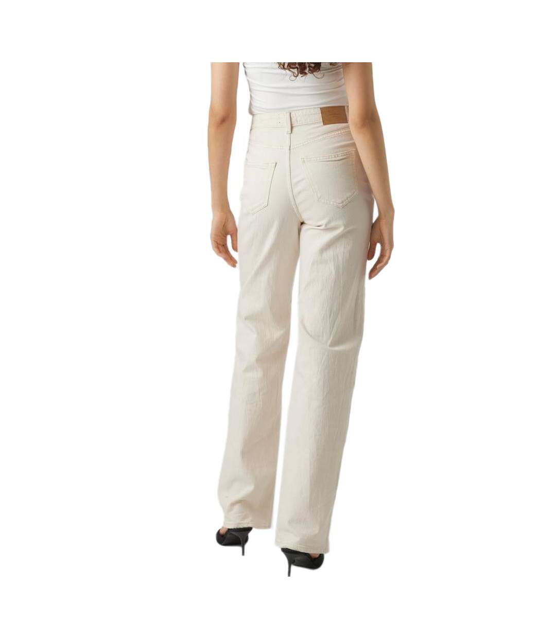 Jean large blanc femme vero moda tessa - w31-l34-2