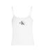 Débardeur Bretelles Fines Femme Blanc Vif Calvin Klein-3